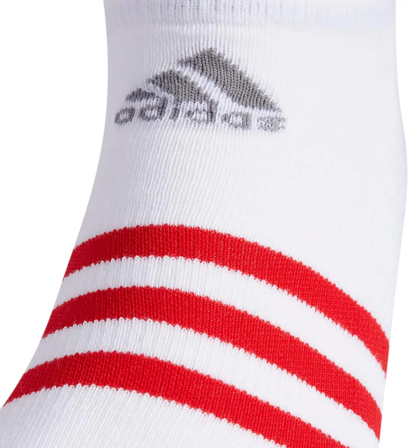 adidas Men's 3-Stripe No Show Socks with Arch Compression for a Secure Fit (3-Pair)