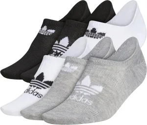 adidas Originals Women's Trefoil Superlite Super No Show Socks (6-Pair)