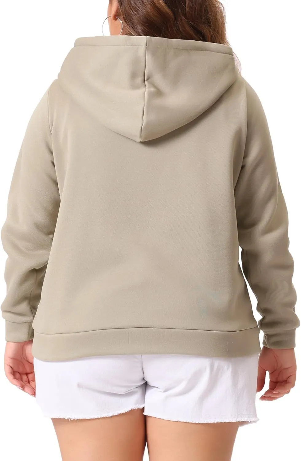 Agnes Orinda Women's Plus Size Hoodies Jackets Full Zip Up Long Sleeve Sweatshirts Jacket Outfits with Pockets