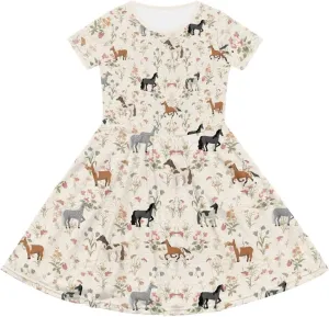 Casual Short Sleeve Dresses for Teen Girls Cute Skater Dresses Summer Outfits for 3-14 Years Old