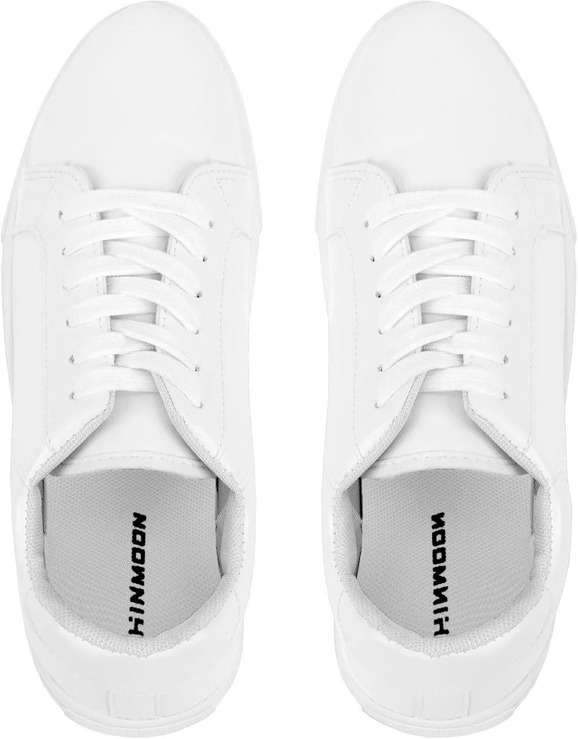 CHINMOON Men's Lightweight Casual Sneakers PU Leather Tennis Shoes Low Top Fashion Skate Sneaker