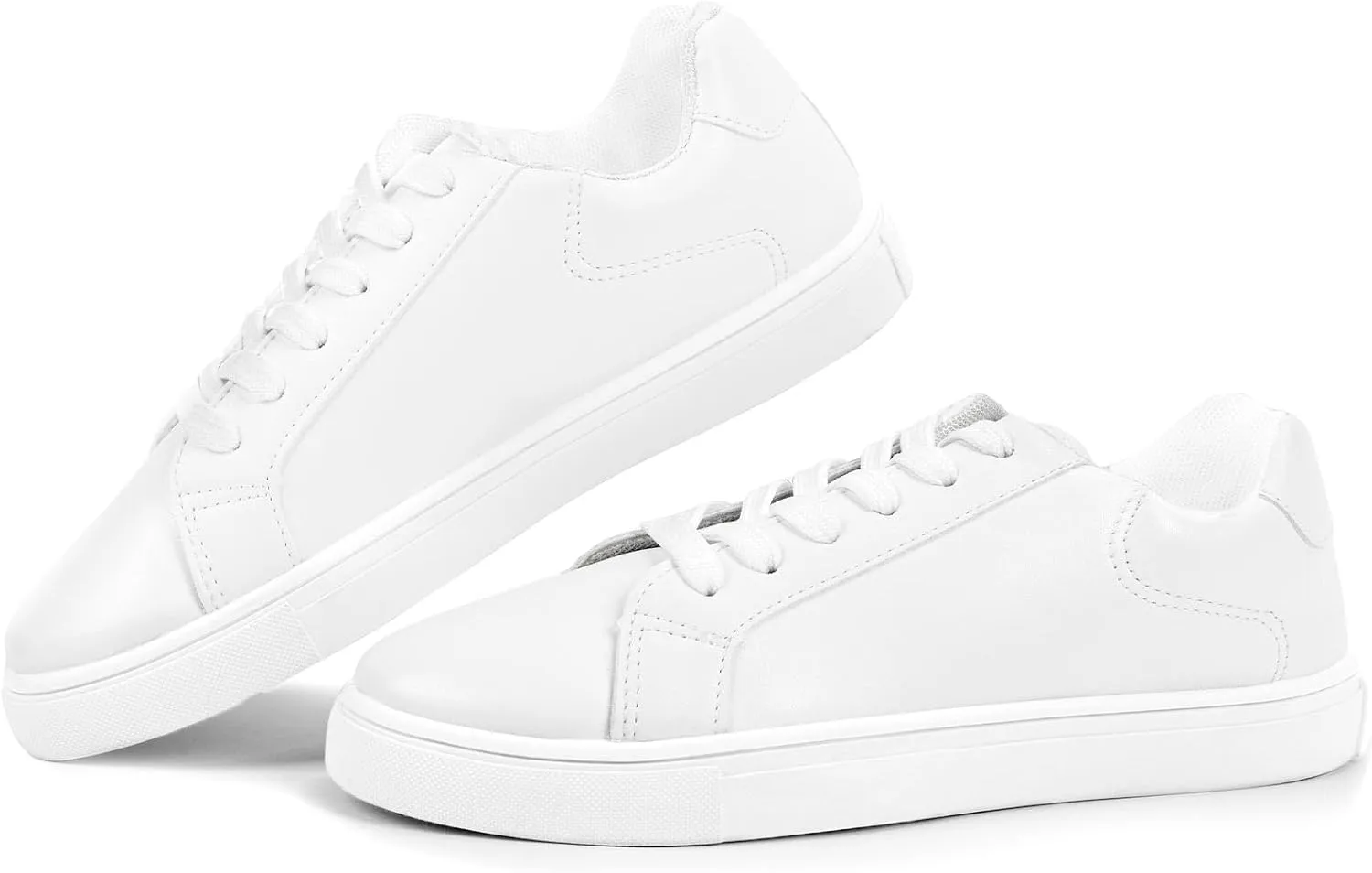 CHINMOON Men's Lightweight Casual Sneakers PU Leather Tennis Shoes Low Top Fashion Skate Sneaker