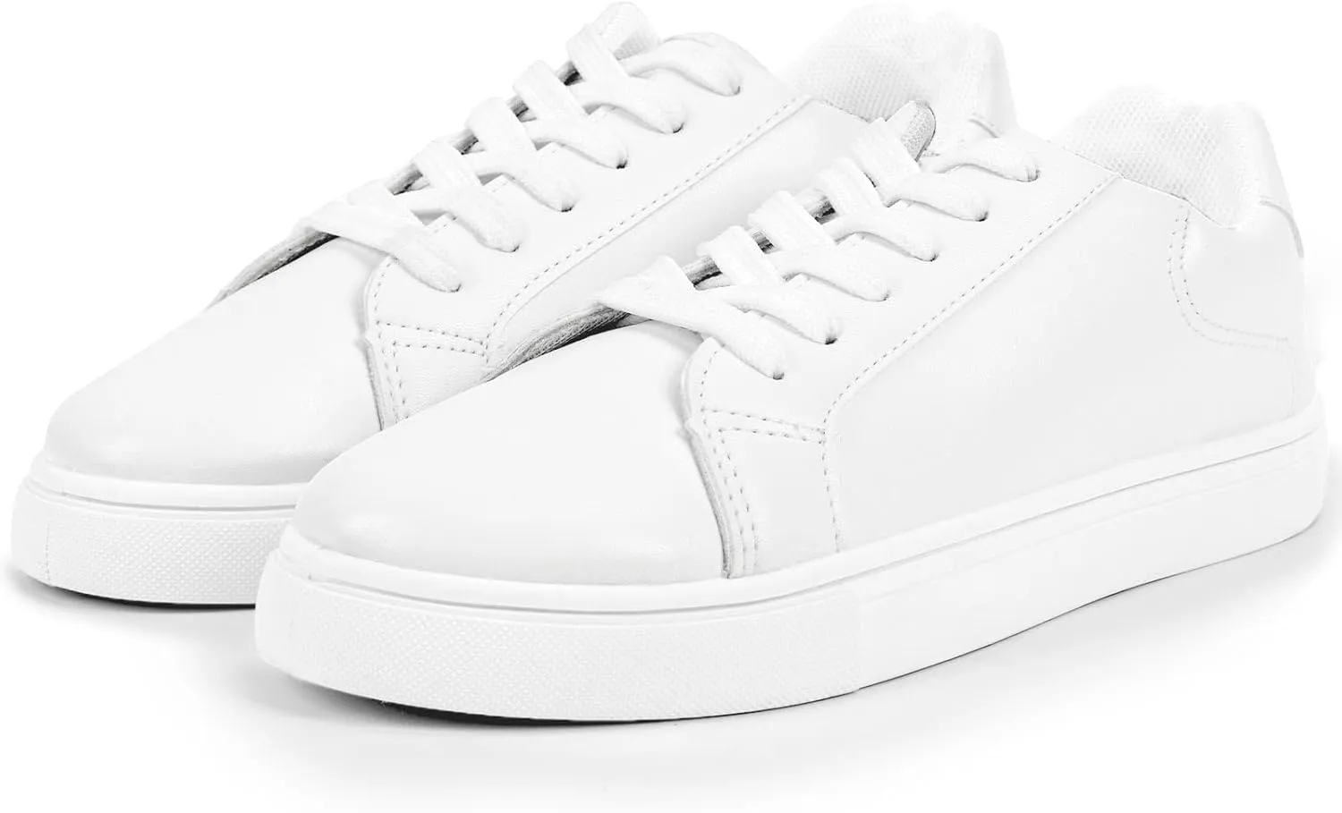 CHINMOON Men's Lightweight Casual Sneakers PU Leather Tennis Shoes Low Top Fashion Skate Sneaker