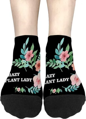 Crazy Plant Lady Girls Crew Socks Athletic Socks For Men's