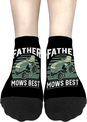 Crazy Sock For Women No Show Socks Womens, Father Mows Best Sock, Gifts For Women Who Have Everything
