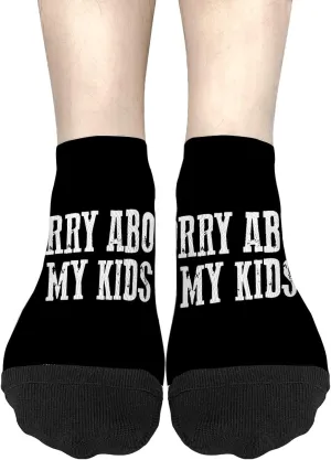 Cute Sock For Women No Show Socks Men, Sorry About My Kids Funny Mom Adult Humor Sock, Mens Ideas