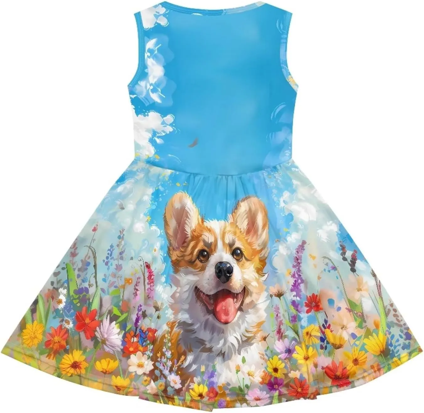 Dresses for Girls 2-14 Kids Summer Beach Sundress Casual Flared Skater Dress A Line School Party Dresses