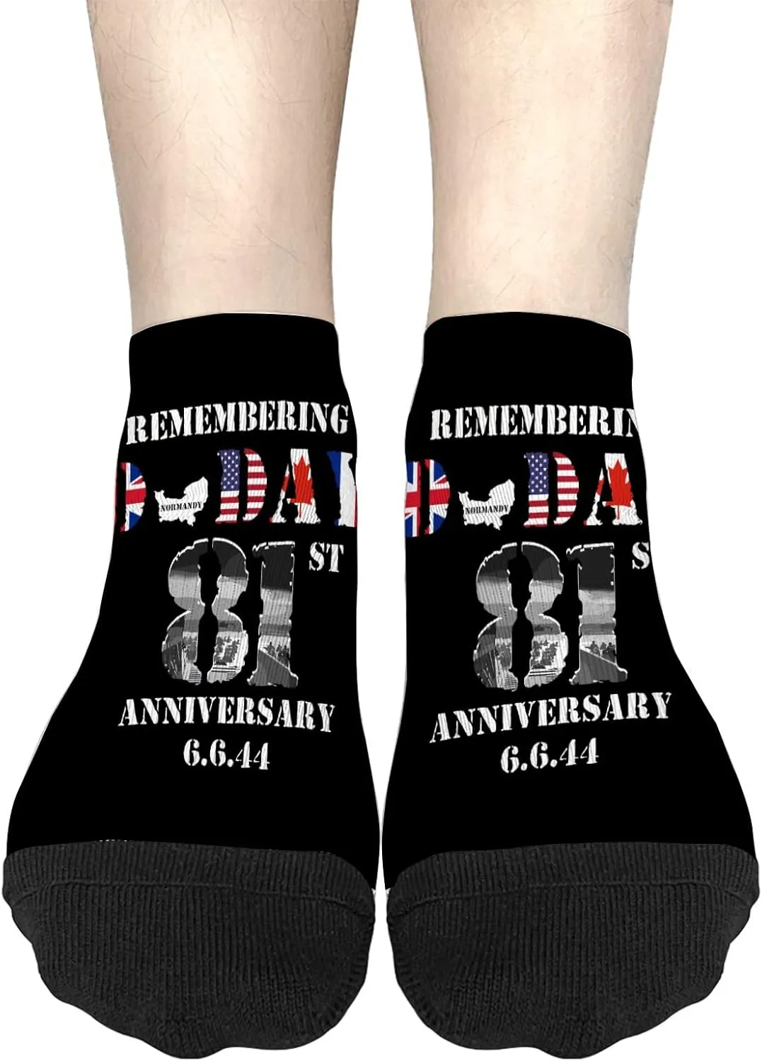 Funny Sock For Women No Show Socks Womens, D-Day June 6, 1944 81st Anniversary Normandy France Sock, Womens Ideas