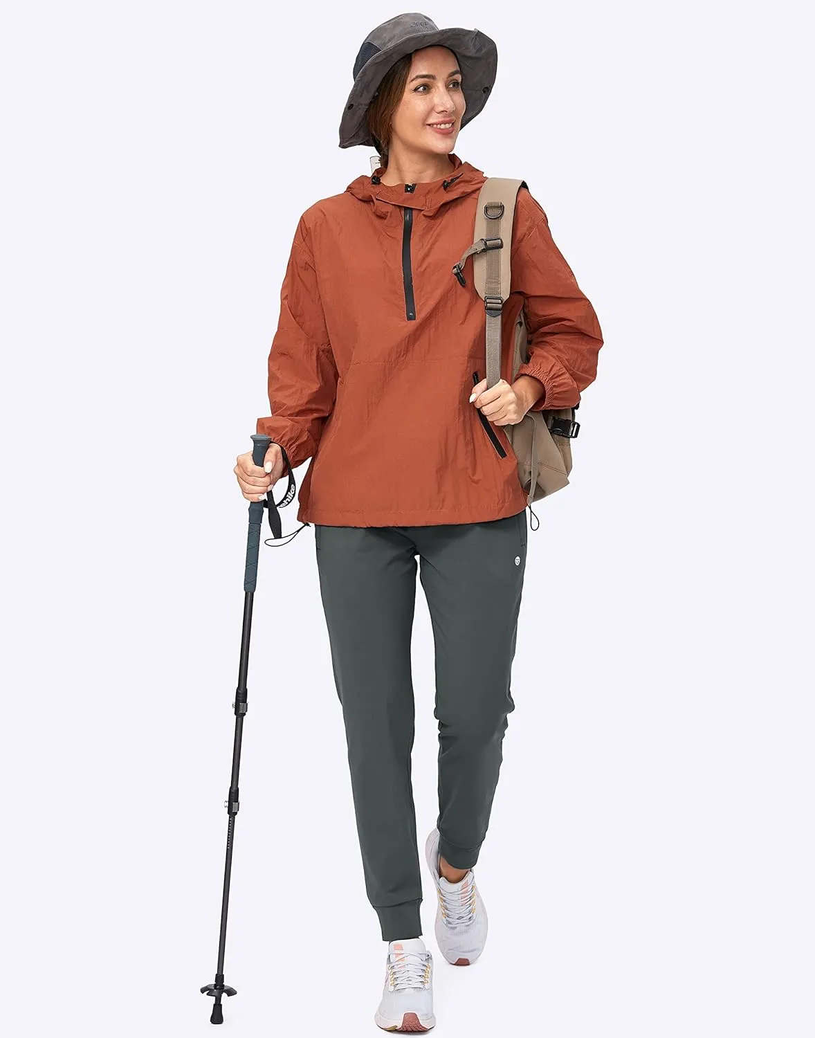 G Gradual Women's Fleece Lined Joggers High Waisted Water Resistant Thermal Winter Sweatpants Running Hiking Pockets
