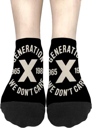 Generation X We Don't Care Socks For Woman