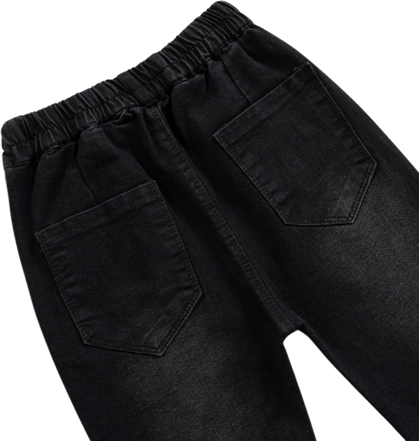 Girls Flare Leg Bell Bottom Jeans Kids Vintage Slim Fit Stretchy Bootcut Denim Pants