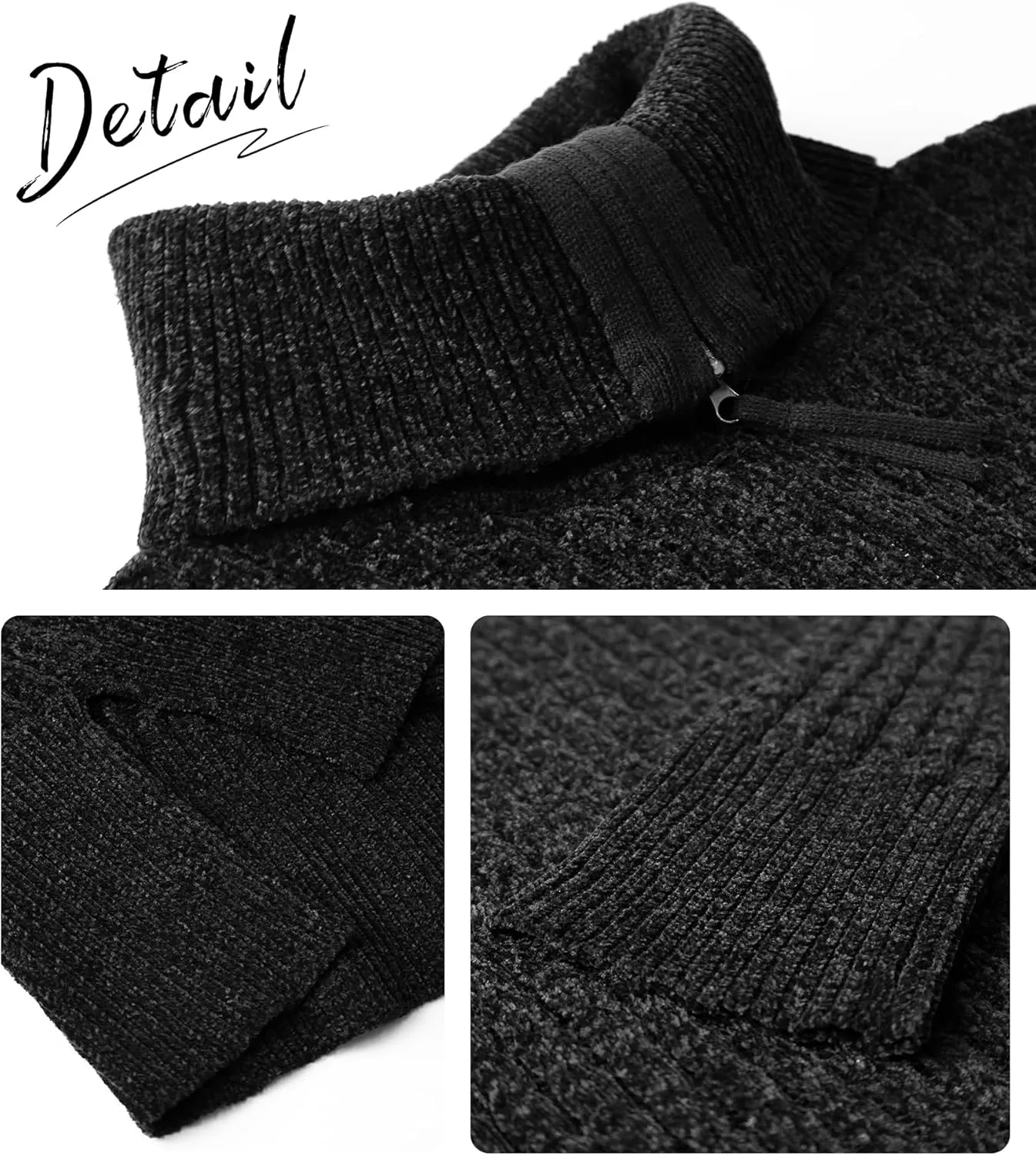 Half Zip Sweater for Women Spring Casual V Neck Long Sleeve Chenille Pullover Cable Car Quarter Zip Sweater Knit Tops