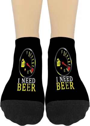 I Need Beer Womens No Show Socks Athletic For Womens Sock
