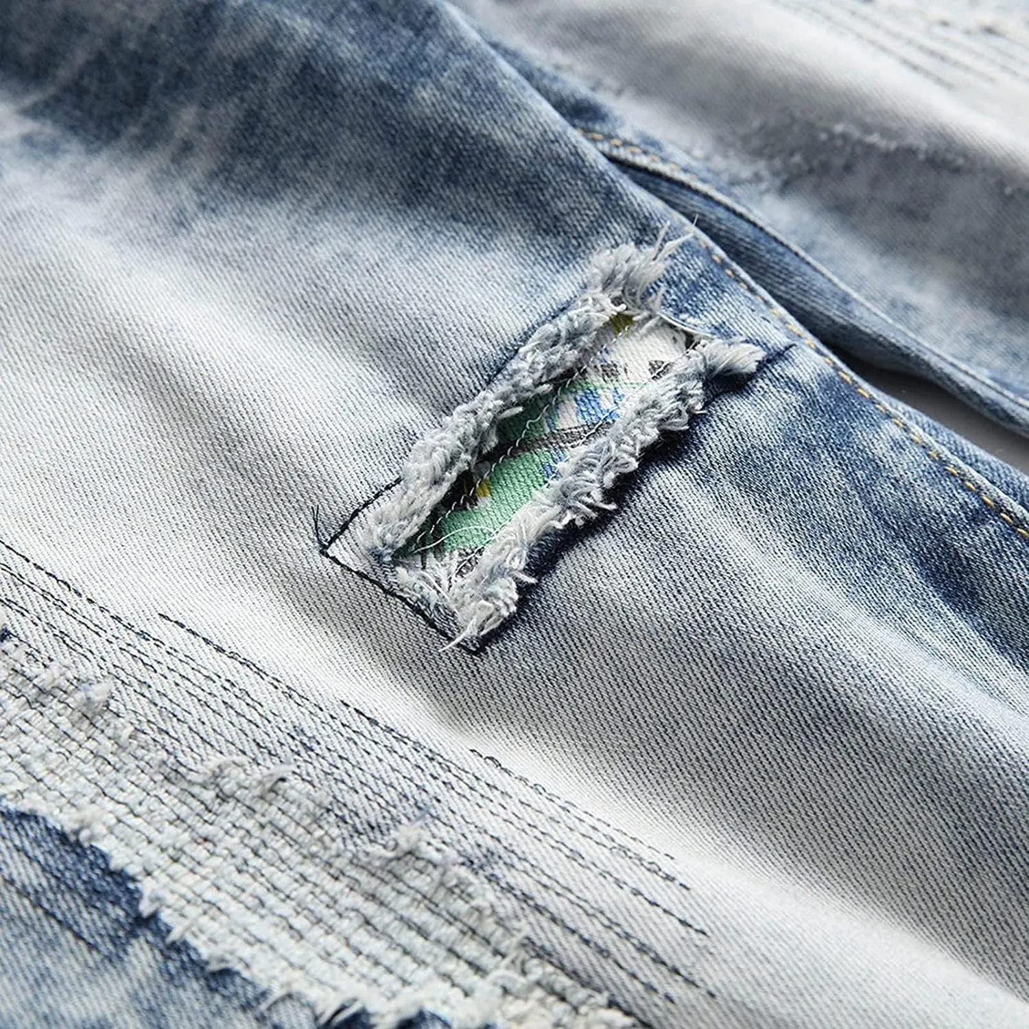Jeans Men Slim Fit Stretch Jeans Regular Fit Straight Leg Denim Modern Men Boys Trousers Cut Basic Washed Mens Jeans