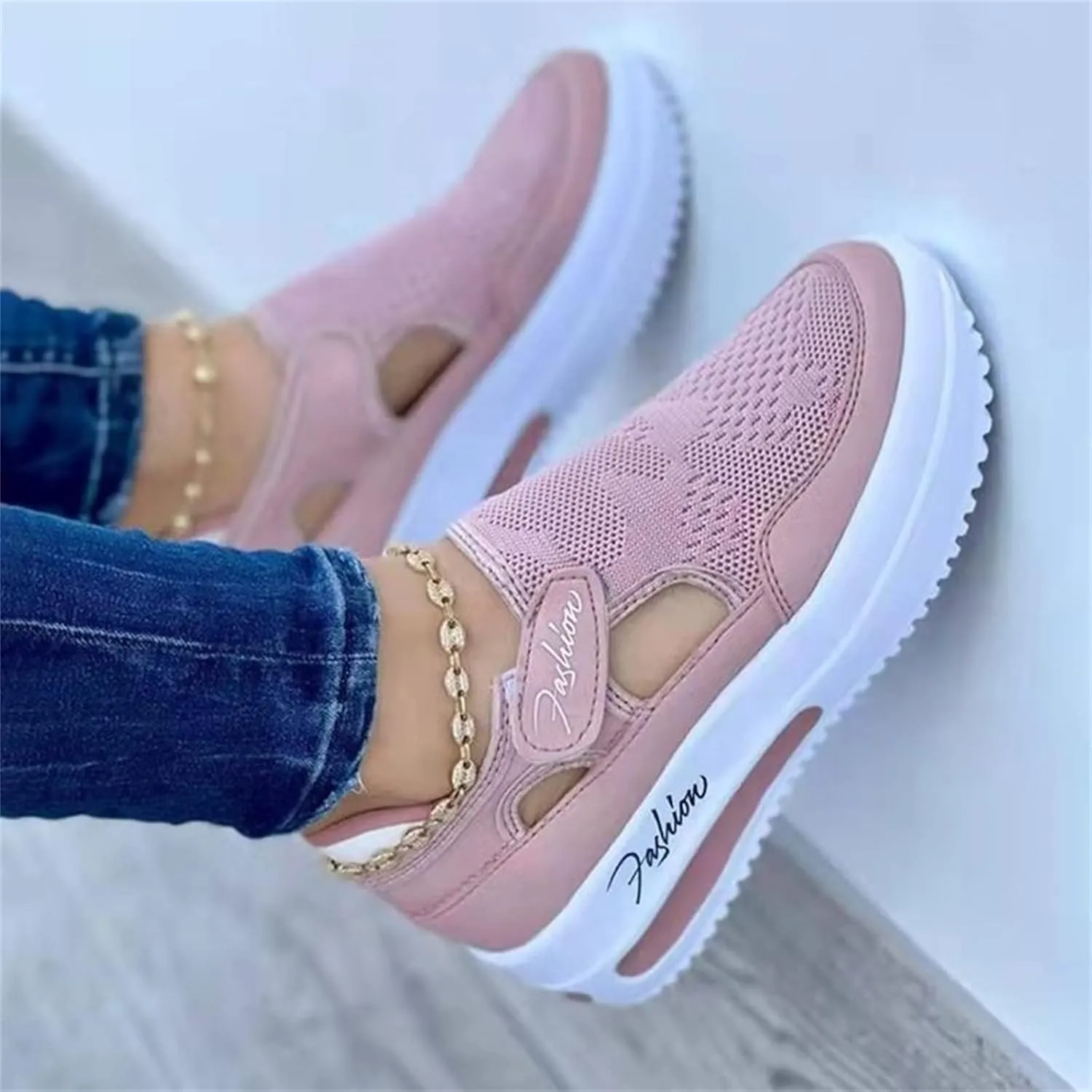 Lausiuoe Sneakers For Women Wide Width Comfortable Fashion Canvas Shoes Flat Sneakers Low Top Slip On Walking Loafers