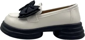 Loafers for Women Women's Casual Flat Shoes with Square Bow Comfortable and Stylish Everyday Footwear