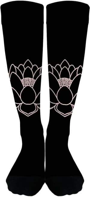 Lotus Flower Athletic Socks Women