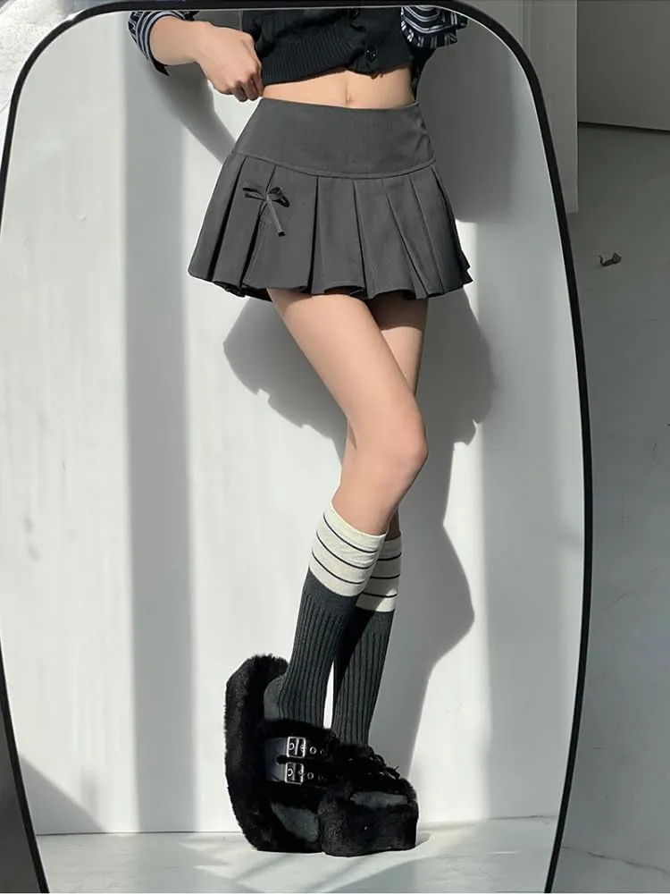 Low Waist Mini Skirts for Women Y2K Mini Skirt Pleated Skirts Y2k Clothes Trendy Skort Coquette Clothes
