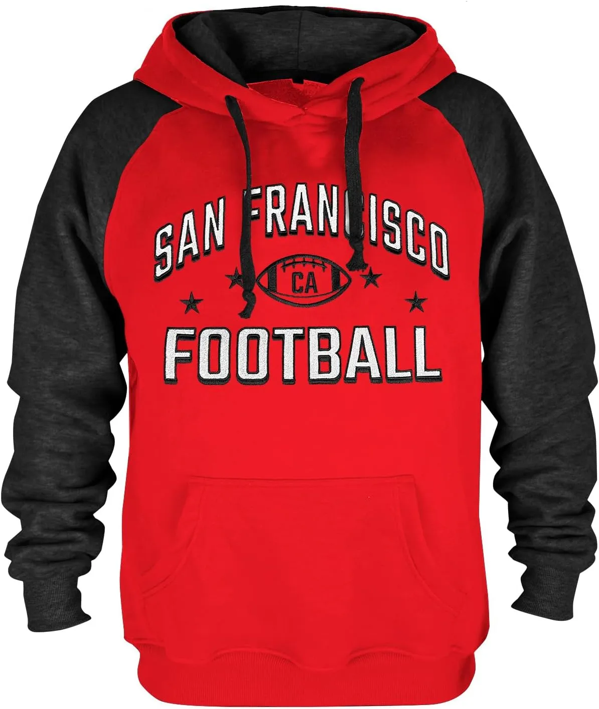 Mens City Football Fully Embroidery Soft Classic Pullover Sweatshirt Hoodie
