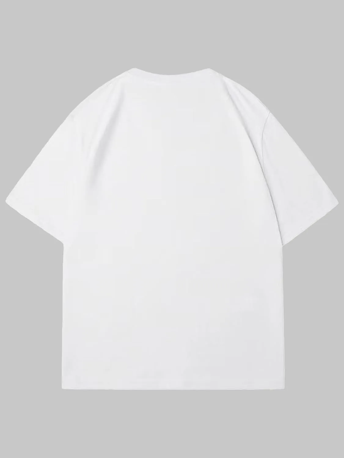 Men's Graphic Letter Print Tees Crewneck Short Sleeve Baggy Drop Shoulder Vintage T Shirts Streetwear