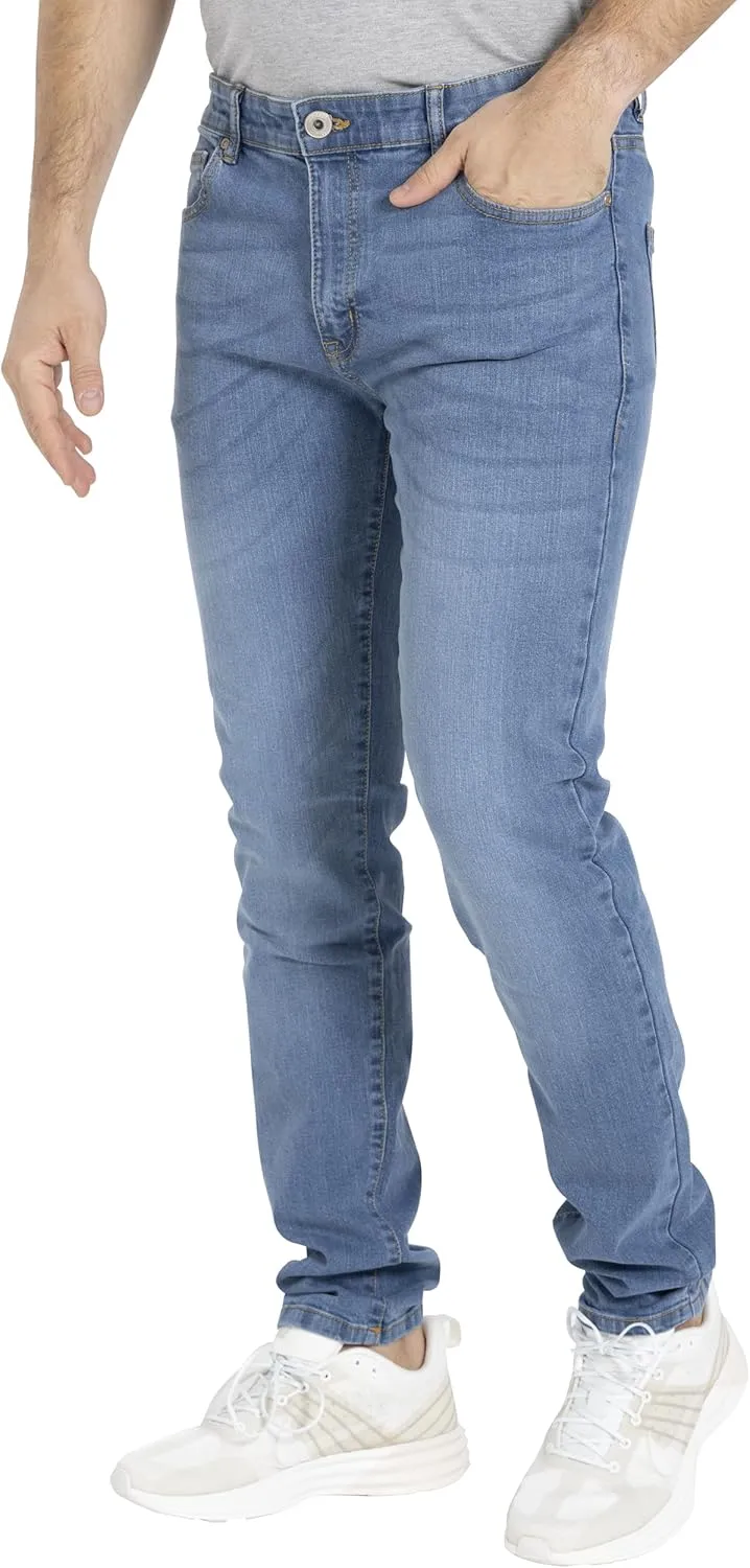 Men's Jeans Pants Slim Fit Super Flex Denim Stretch Comfortable Everyday Wear Classic 5-Pocket Design 28W-40W