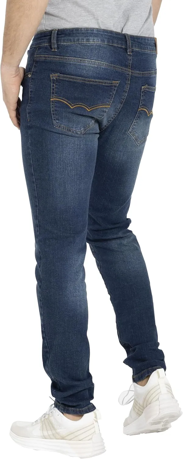 Men's Jeans Pants Slim Fit Super Flex Denim Stretch Comfortable Everyday Wear Classic 5-Pocket Design 28W-40W