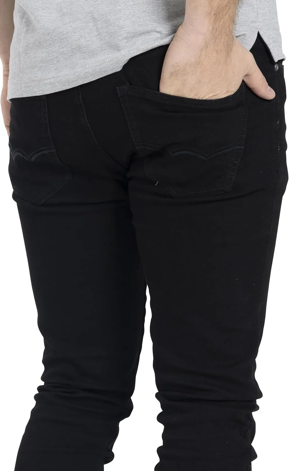 Men's Jeans Pants Slim Fit Super Flex Denim Stretch Comfortable Everyday Wear Classic 5-Pocket Design 28W-40W