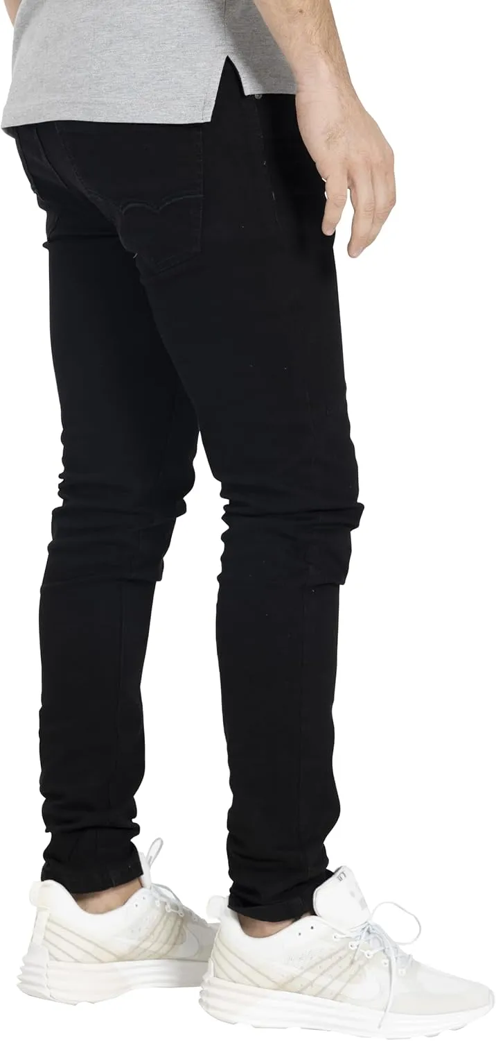 Men's Jeans Pants Slim Fit Super Flex Denim Stretch Comfortable Everyday Wear Classic 5-Pocket Design 28W-40W