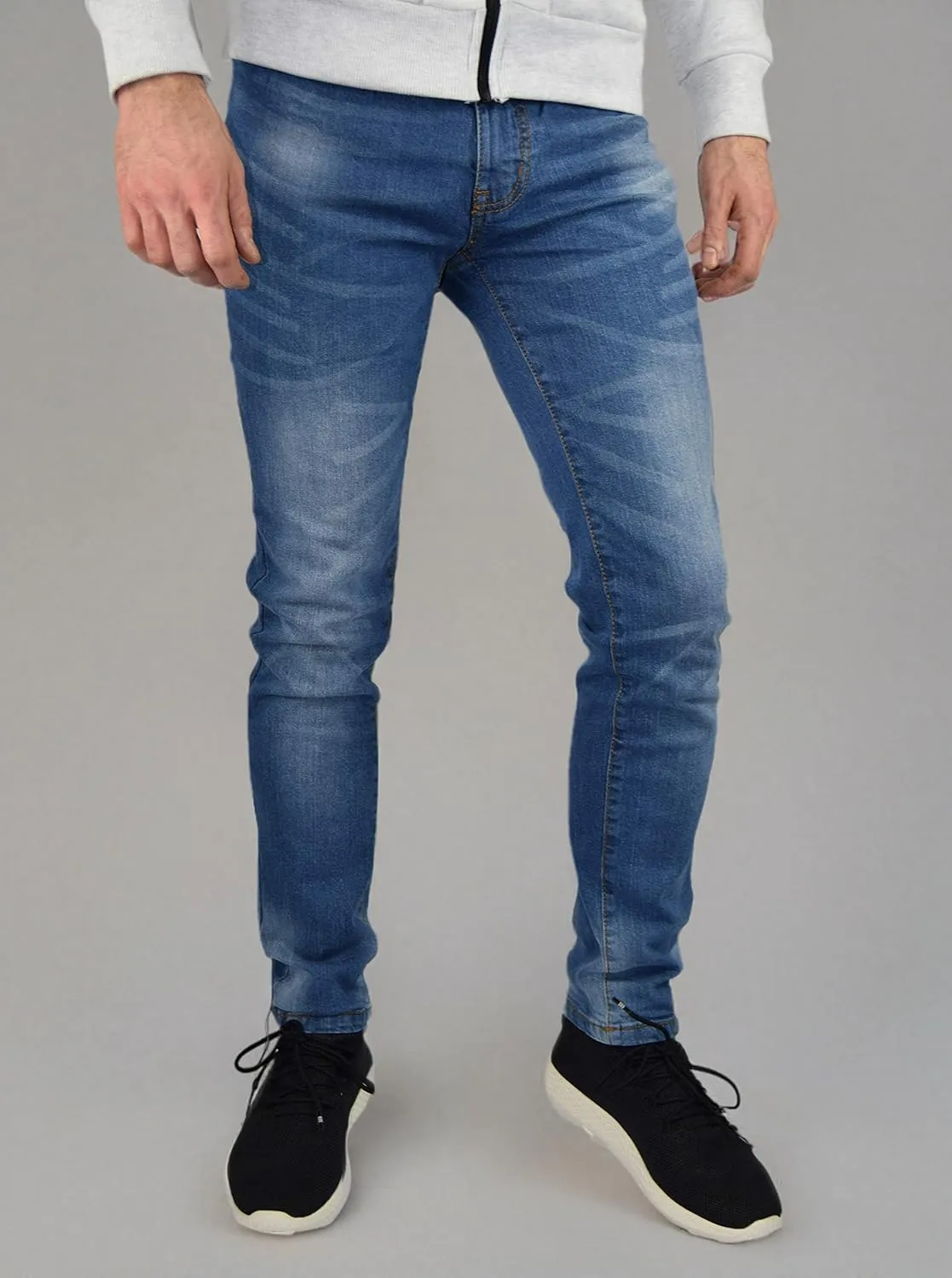 Men's Jeans Pants Slim Fit Super Flex Denim Stretch Comfortable Everyday Wear Classic 5-Pocket Design 28W-40W