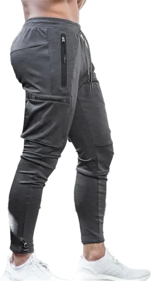 Mens Workout Joggers Pants/Tapered Bodybuilding Gym Cargo Joggers/Athletic Running Cargo Sweatpants