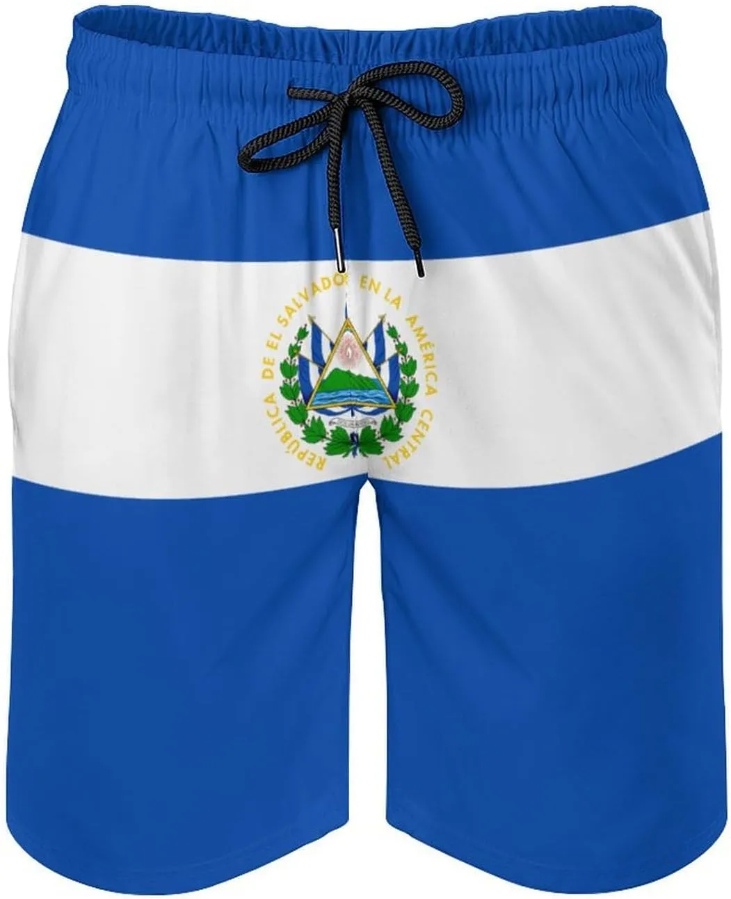 Nicaragua Flag Mens Shorts Casual Classic Fit Drawstring Summer Workout Beach Shorts Quick Dry with Elastic Waist and Pockets
