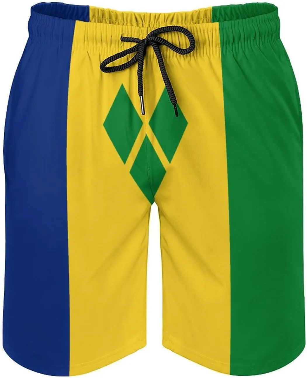Nicaragua Flag Mens Shorts Casual Classic Fit Drawstring Summer Workout Beach Shorts Quick Dry with Elastic Waist and Pockets