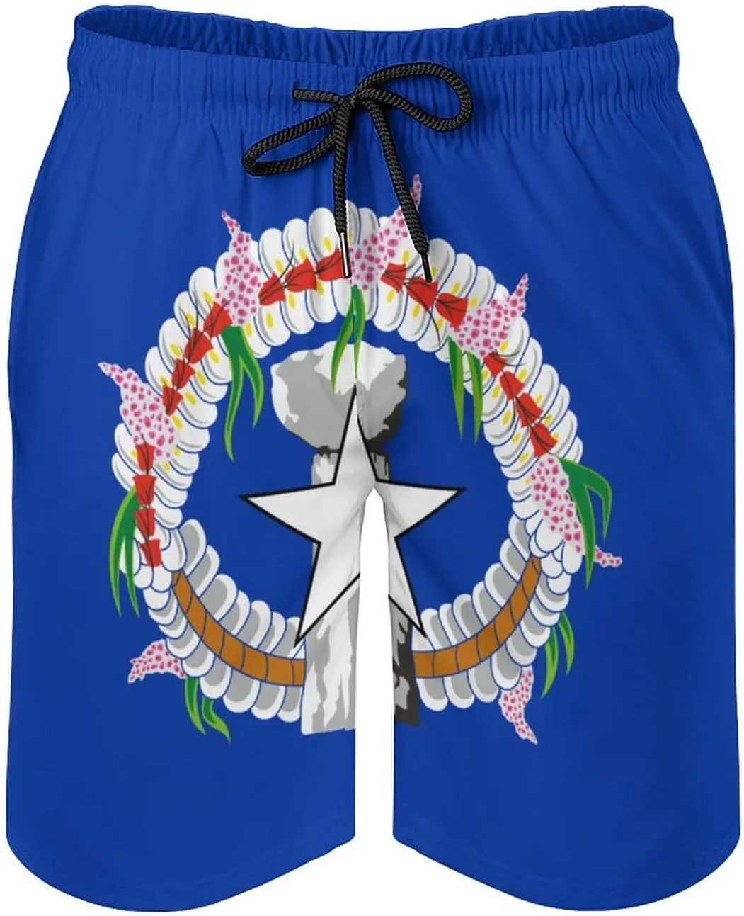 Nicaragua Flag Mens Shorts Casual Classic Fit Drawstring Summer Workout Beach Shorts Quick Dry with Elastic Waist and Pockets