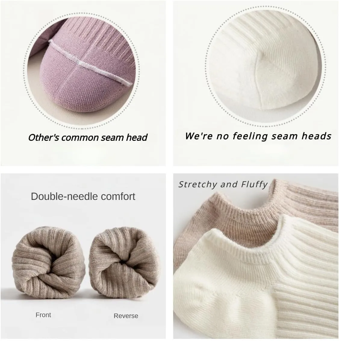 No Show Socks Womens with Non Slip Silicone Cotton Low Cut Socks Women Athletic Ankle Socks 5 Pairs 4-8.5