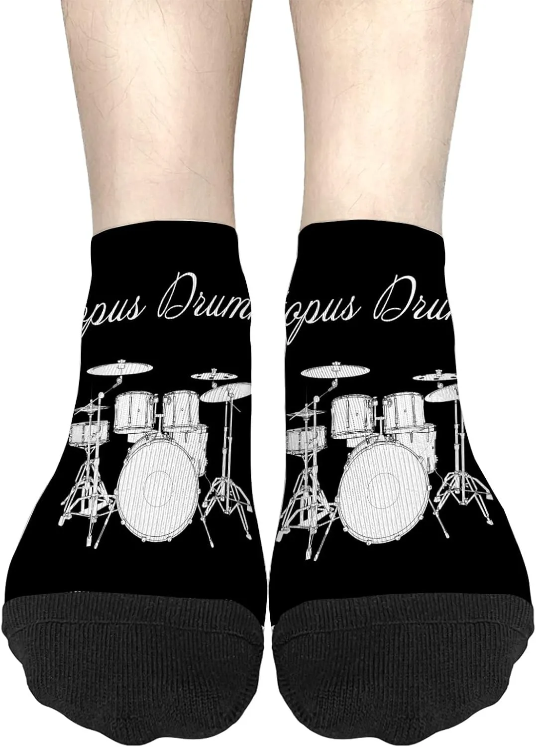 Octopus Drummer Womens Socks No Show Athletic For Women Sock