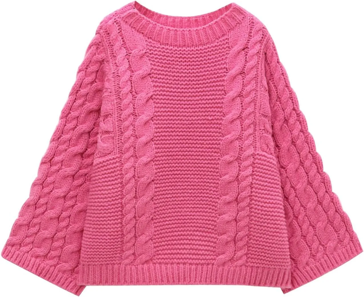 Oversized Sweater Chunky Sweater Women Chunky Cable Knit Sweater Pullover Fall Tops Streetwear