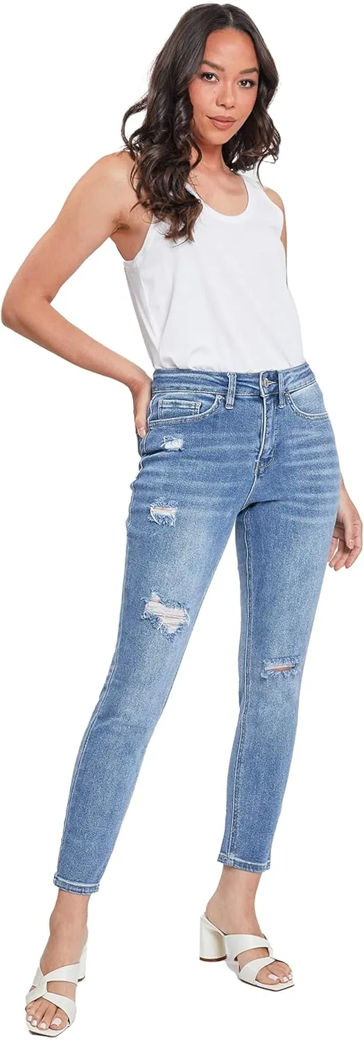Royalty For Me Womens Women's Vintage Dream High Rise Skinny Jeans