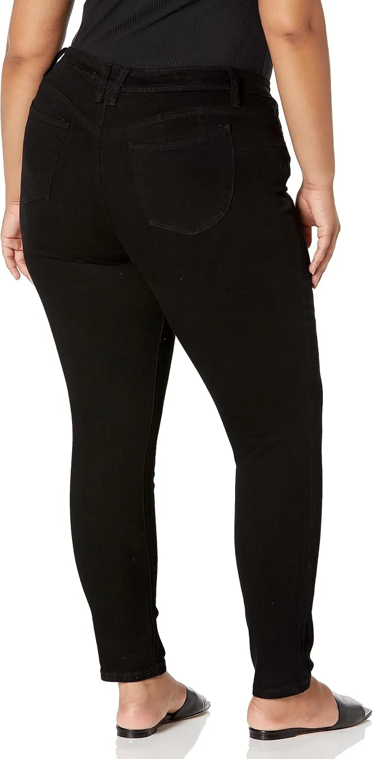Royalty For Me Womens Women's Wannabettabutt Mid-Rise Regular Hem Skinny Sustainable JeanPants
