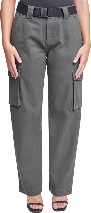 Royalty For Me Womens YMI Jeans Womens High Rise Belted Cargo Pants