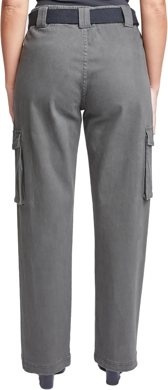 Royalty For Me Womens YMI Jeans Womens High Rise Belted Cargo Pants