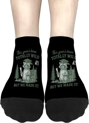 Silly Sock For Women No Show Socks Womens, This Year's Been Totally Wild But We Made It End Of School Sock, Gag Gifts For Men