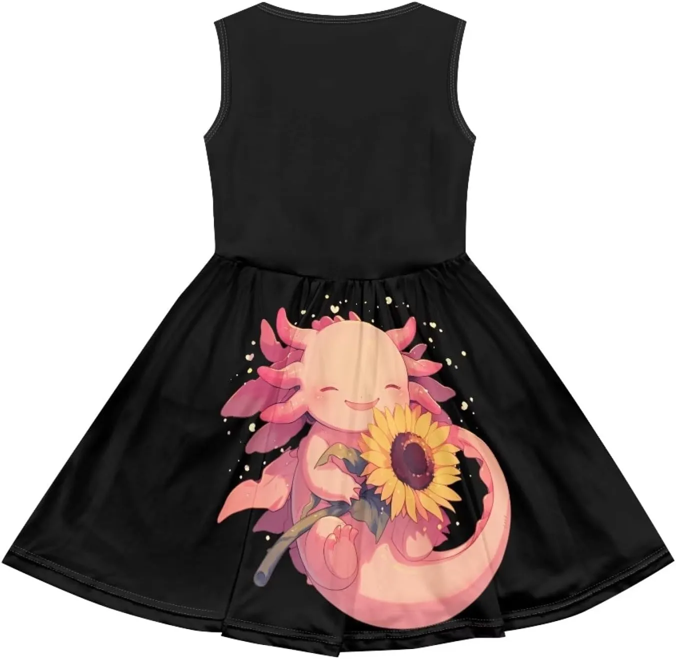 Summer Dresses for Girls 2-14 Girls Dresses Crewneck Sleeveless Sundress Beach Party Midi Dress Kids School