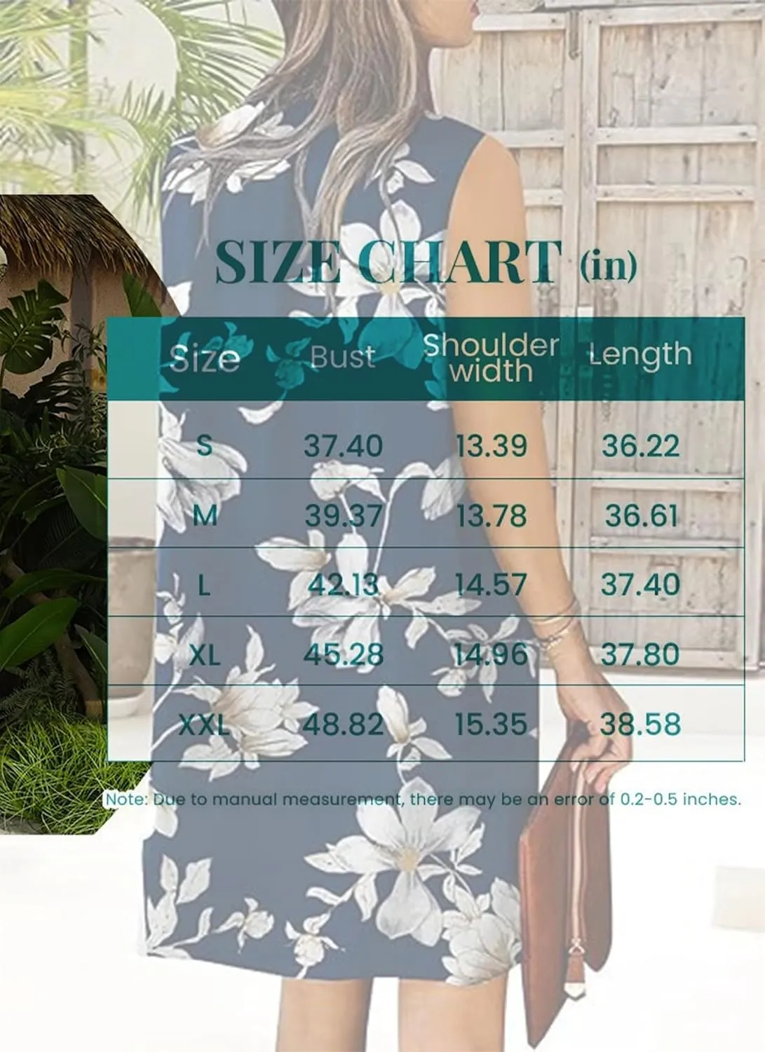 Summer Dresses for Women Sleeveless Dresses Casual V Neck Floral Print Shift Mini Dress Work Dress