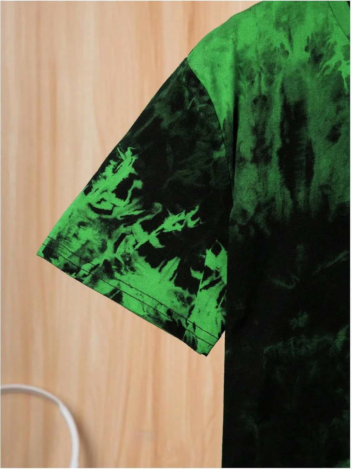SweatyRocks Boy's Graphic T Shirts Crewneck Short Sleeve Tie Dye Casual Tee Top