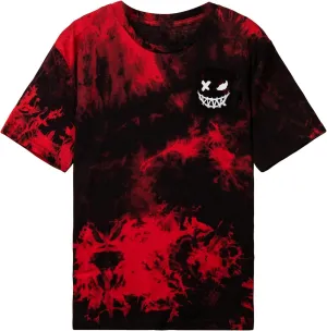 SweatyRocks Boy's Graphic T Shirts Crewneck Short Sleeve Tie Dye Casual Tee Top