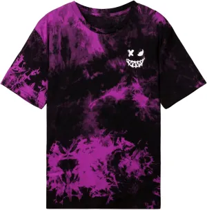 SweatyRocks Boy's Graphic T Shirts Crewneck Short Sleeve Tie Dye Casual Tee Top
