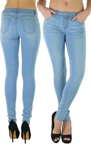 ToBeInStyle Womens Basic Timeless Classic Everyday Denim Skinny Jeans