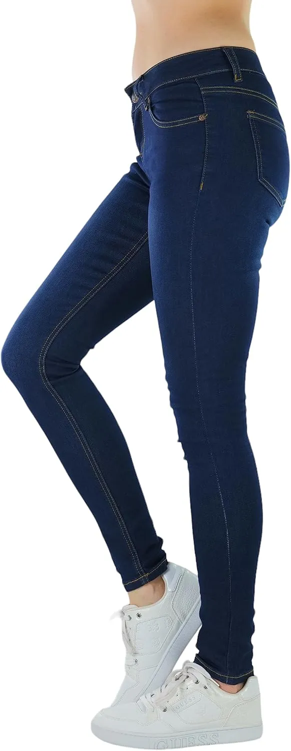ToBeInStyle Womens Basic Timeless Classic Everyday Denim Skinny Jeans
