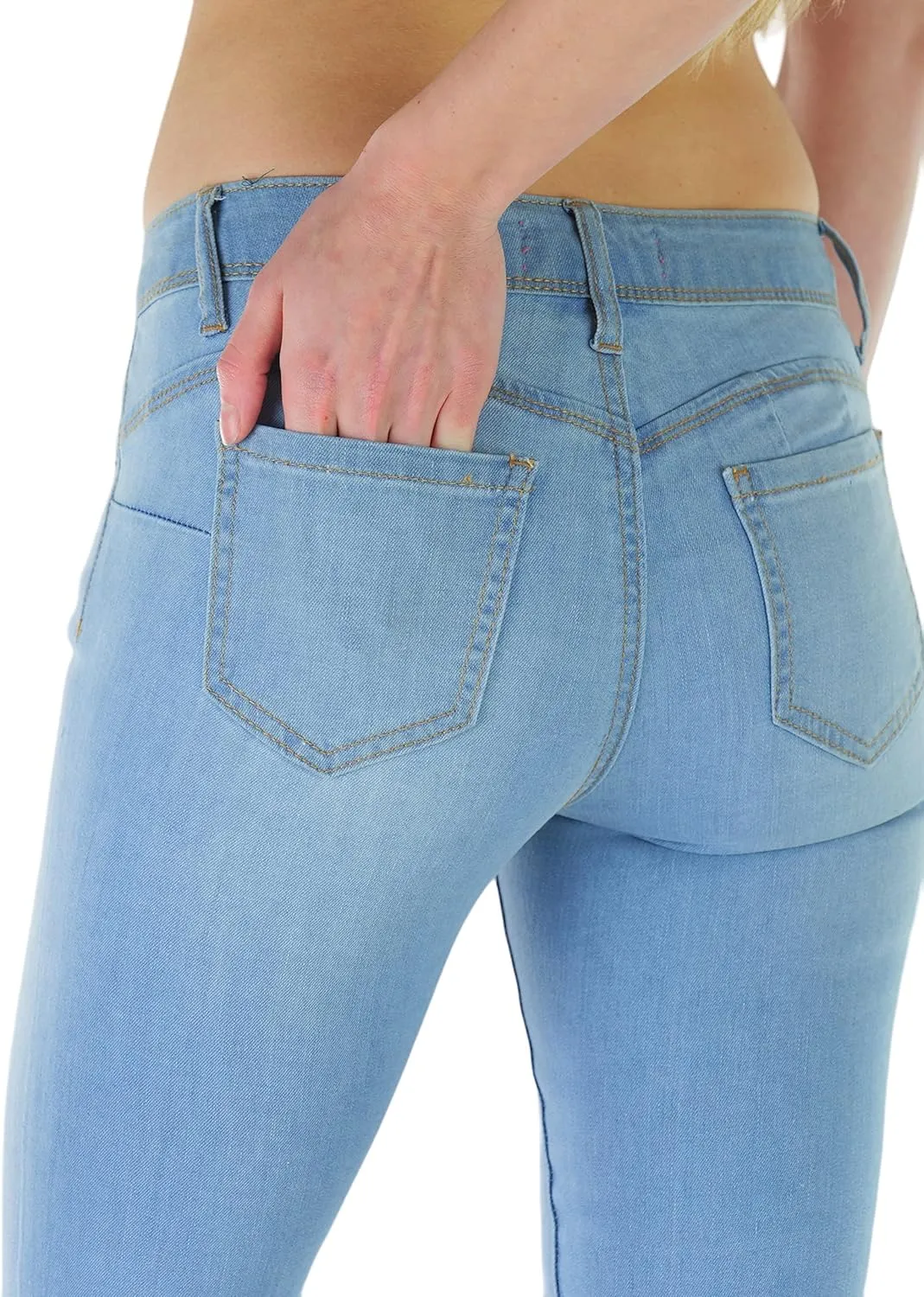 ToBeInStyle Womens Basic Timeless Classic Everyday Denim Skinny Jeans