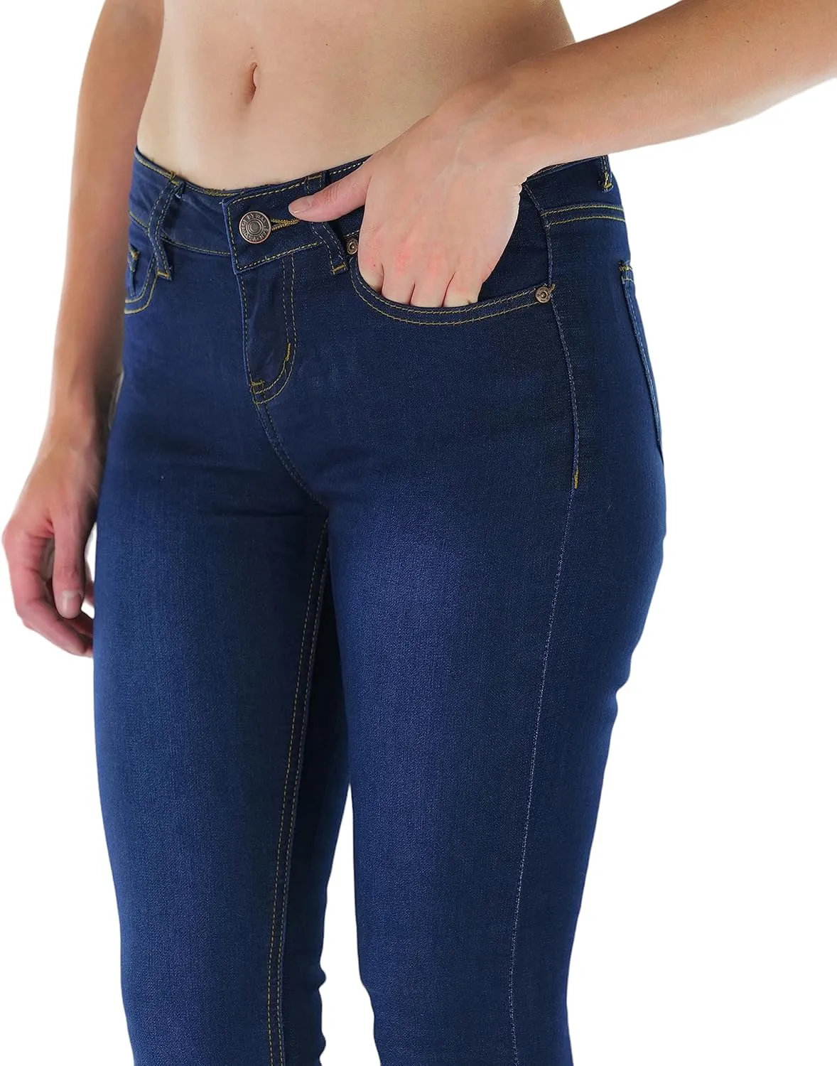 ToBeInStyle Womens Basic Timeless Classic Everyday Denim Skinny Jeans